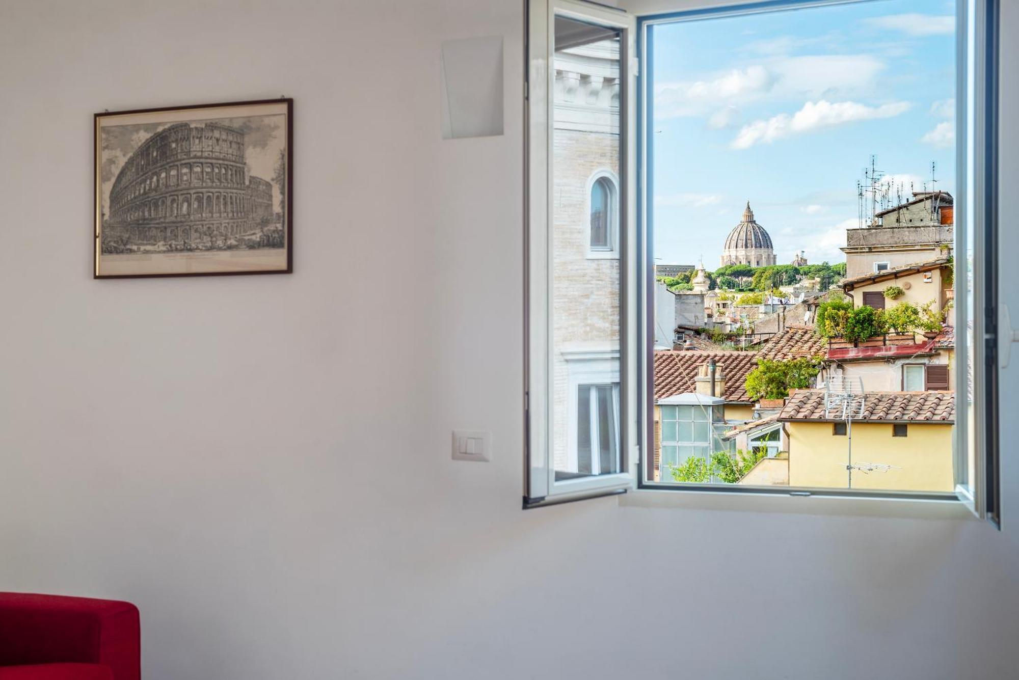 Apartment With Terrace In Via Del Pellegrino - FromhometoRóma Kültér fotó